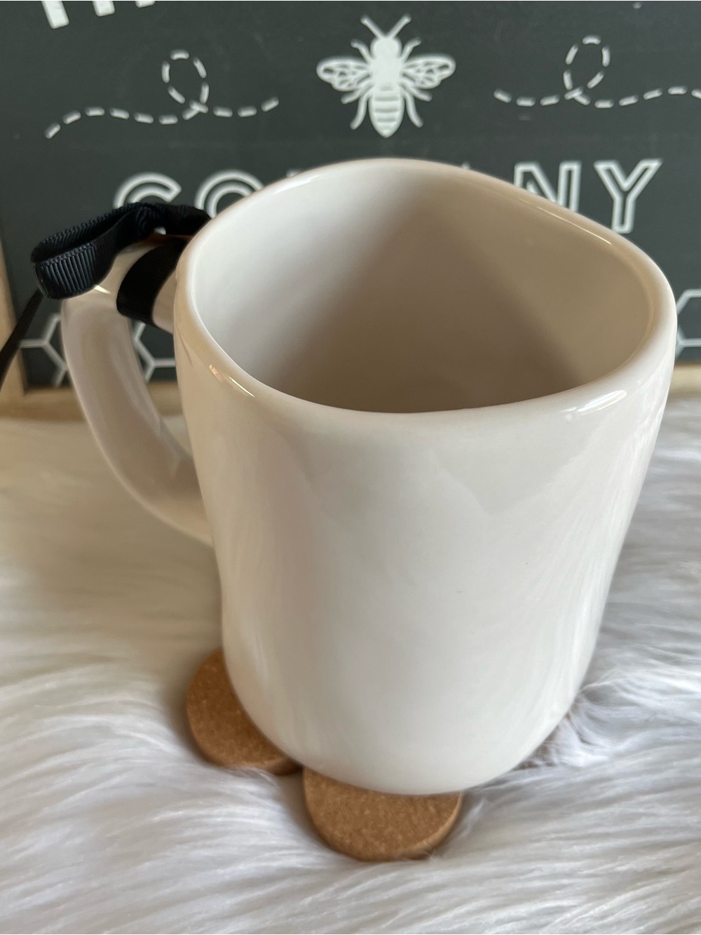 Rae Dunn Cluck Rooster Farmhouse Country Kitchen Coffee Mug - Picture 3 of 4